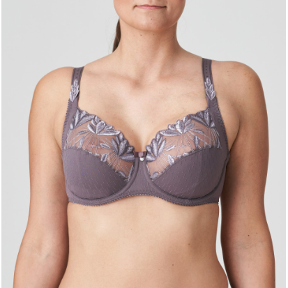 ith subtly shimmery embroidery on the cups and straps. feature decorative embroidery. Eyeshadow is a warm taupe with subtly shimmery embroidery