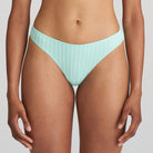 Marie Jo avero thong festures the iconic cheque print in a stunning mint green colour