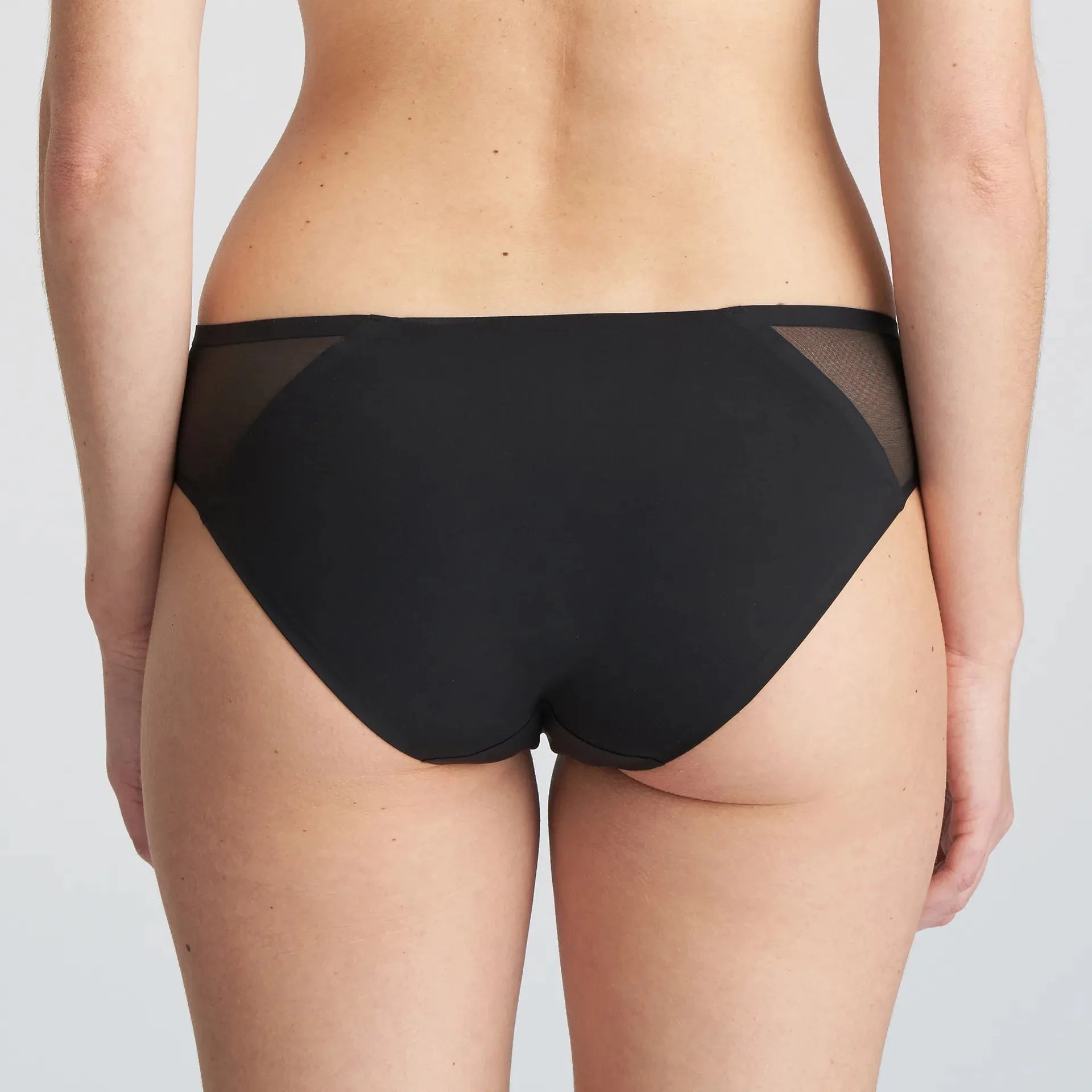 solid black rio brief 